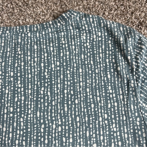 Athleta Dusty Blue Cotton Crew Neck Tee, Size Medium - Picture 6 of 6